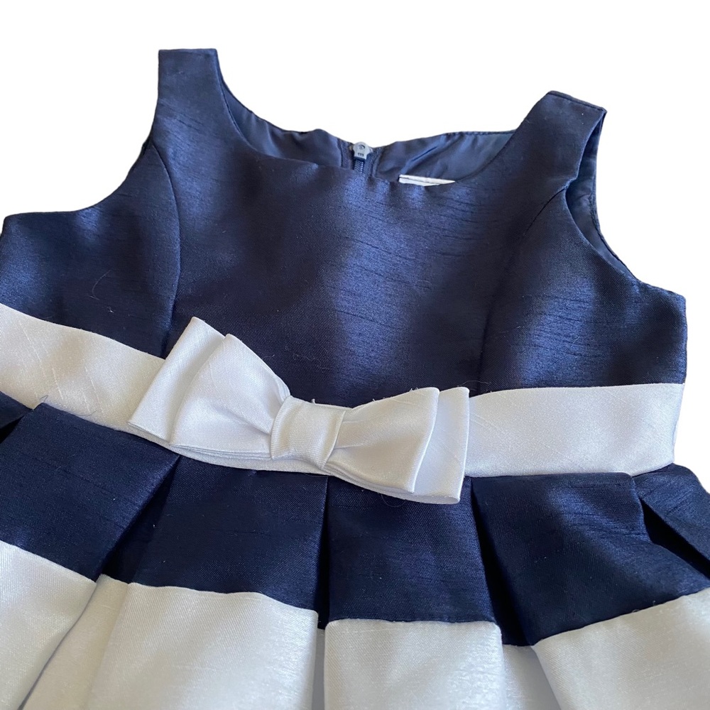Sweet Heart Rose satin pleated balloon flower girl holiday dress 2T - Picture 4 of 9